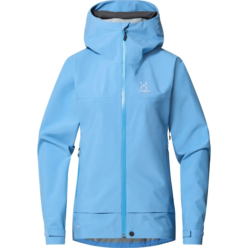 Image of Womens waterproof jacket Haglofs Front Bleu Female L