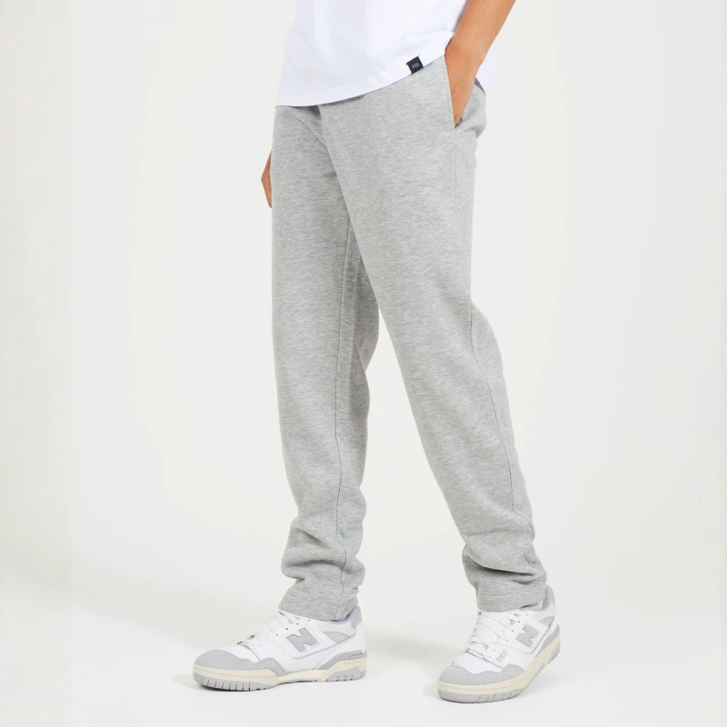 Image of Brave Soul Brave Soul Men Straight Leg Open Hem Joggers in Grey Size: X-Large Grey XL Male 5063487024995