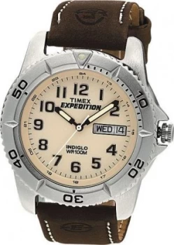 image of Timex Mens Expedition Brown Strap Watch