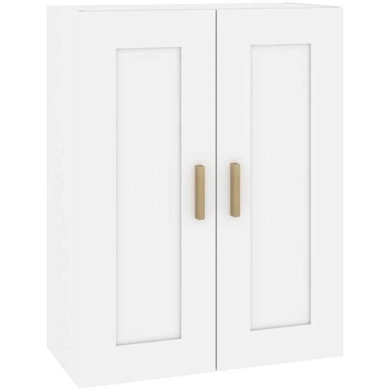 Image of Vidaxl Wall Cabinet White 69.5X32.5X90 Cm Engineered Wood, White 812294
