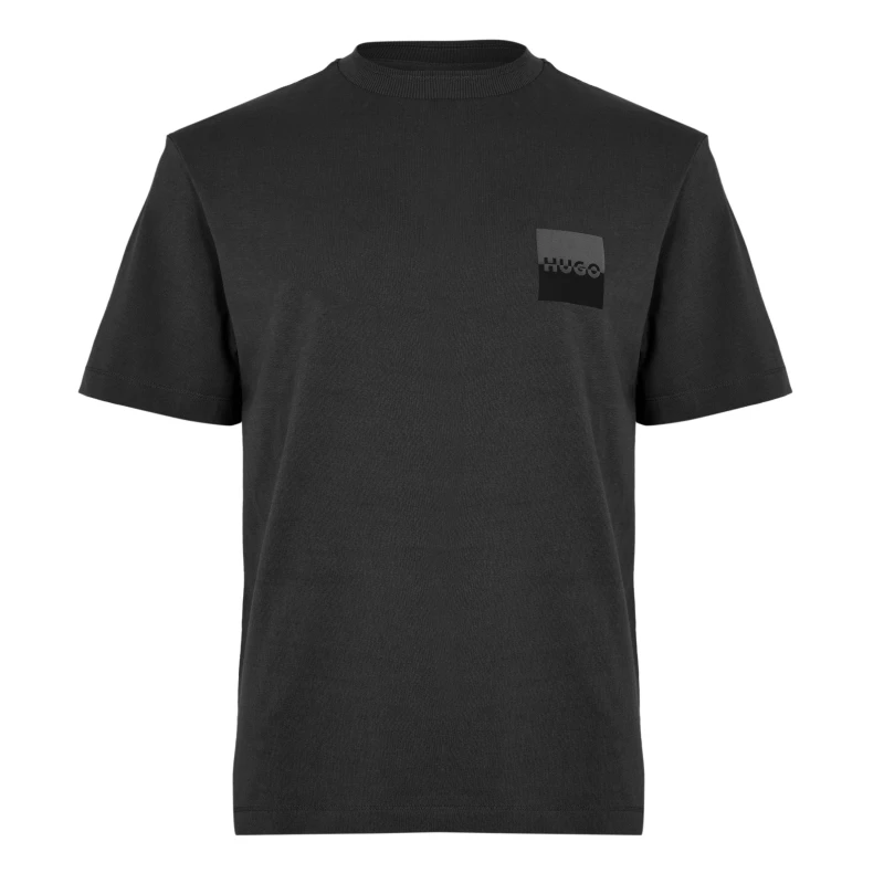 Image of Hugo Mens Dusplito Short Sleeve Polo Shirt Black male XS