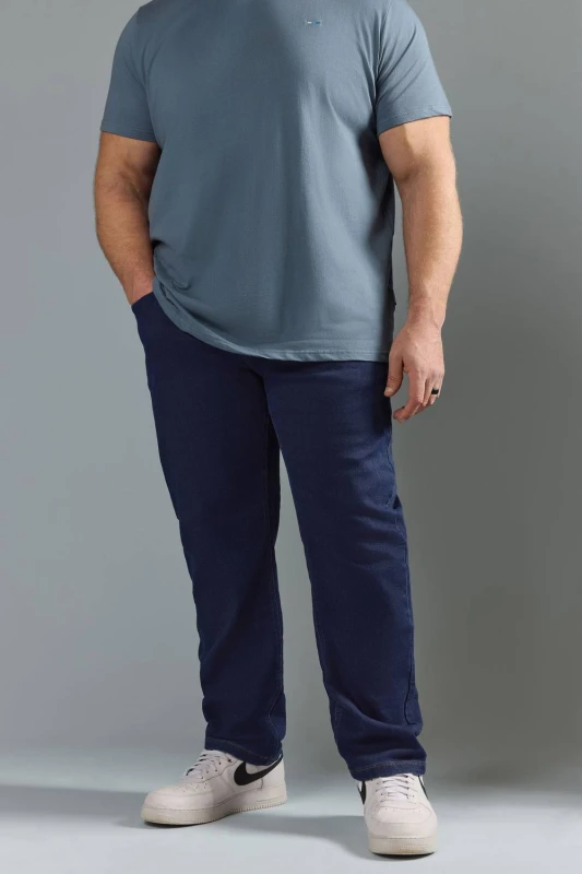 Image of BadRhino BadRhino Men Knitted Denim Jeans in Indigo Size: 38R Indigo 38R Male 5063589037947