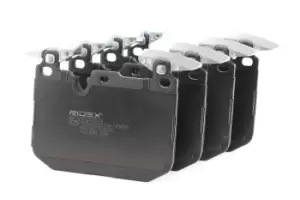 Image of RIDEX Brake pad set 402B0828 Brake pads,Brake pad set, disc brake BMW,1 Schragheck (F20),3 Touring (F31),3 Limousine (F30, F80),3 GT (F34)