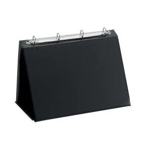 Image of Easel Presenter Collapsible Flip Over 4 Ring 20mm Landscape A3 Black