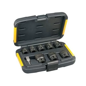 image of DEWALT DT7507 Impact Socket Set of 9 Metric 1/2in Drive