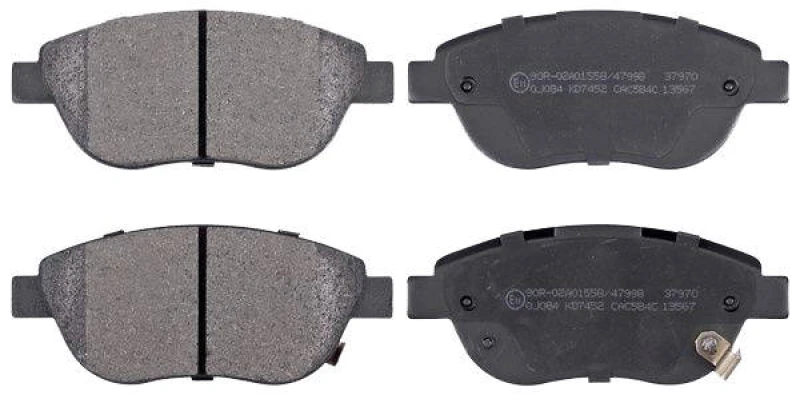 Image of A.B.S. 37970 Brake pad set with acoustic wear warning Brake Pad Set,disc brake (402)