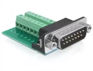 Image of DeLOCK 65275 cable gender changer Sub-D 15 pin Gameport 16 pin...