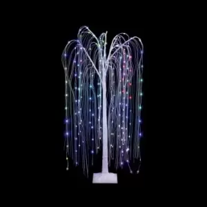 Image of Premier 5ft White Digital Willow Pre-lit Christmas Tree