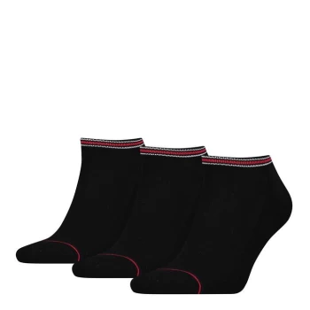 Image of Tommy Bodywear 3 Pack Sports Trainer Socks Mens - Black