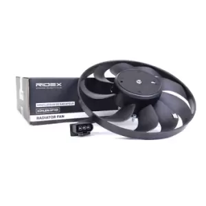 Image of RIDEX Cooling Fan 508R0004 Radiator Fan,Fan, radiator VW,AUDI,SKODA,Golf IV Schragheck (1J1),Golf V Schragheck (1K1),POLO (9N_),Golf IV Variant (1J5)