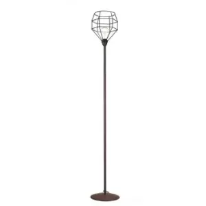 image of Onli Spider Wire Shade Floor Lamp, Black