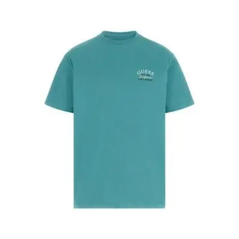 Image of Guess T-Shirt Guess Lemon Circle Bleu Male S