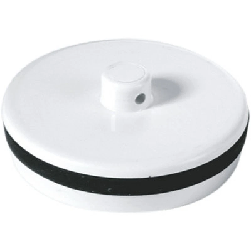 Image of McAlpine WP2 13/4" White Plastic Plug with Rubber Seal White unisex
