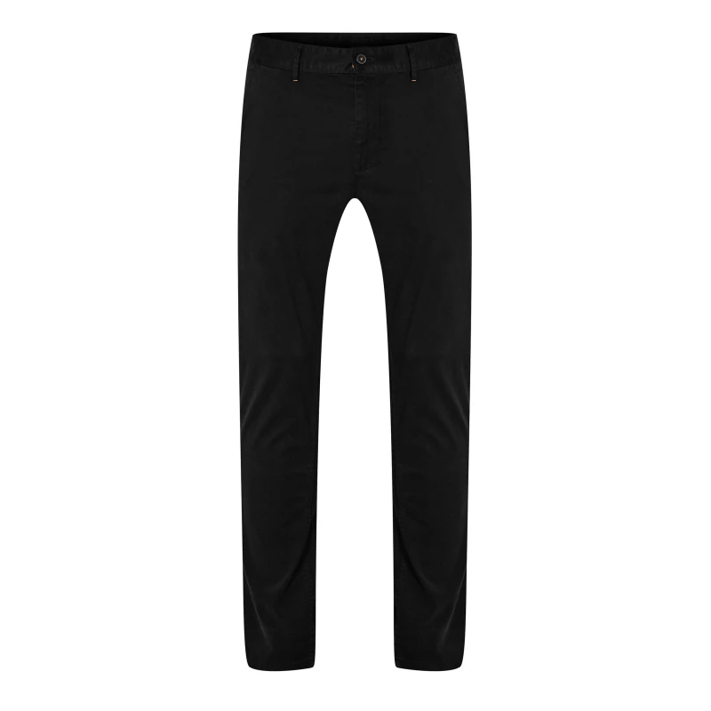 Image of Boss Mens HBO Chino Slim Trousers, Slim-fit Black 001 male 38W R