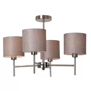 Image of Village At Home The Lighting and Interiors Group Dinah Ceiling Fitting - Chrome