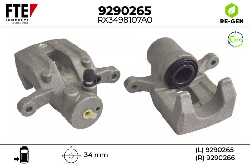 Image of Brake caliper FTE 9290265