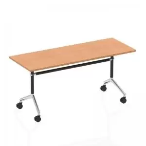 Image of Impulse 1600 Flip Top Rectangular Table Oak