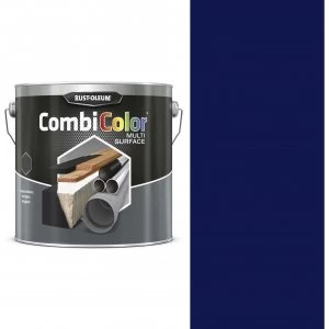 image of Rust Oleum CombiColor Multi Surface Paint Gentian Blue 2.5l