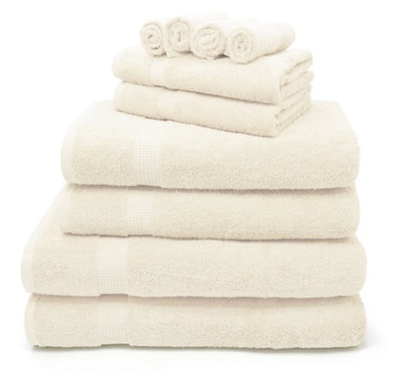 Image of Velosso Luxury 100% Egyptian Cotton Towels 550Gsm Soft & Absorbent Cotton Towels Cream - Hand Towel