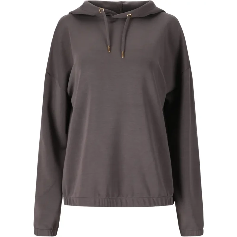 Image of Womens hooded sweatshirt Athlecia Namier Gris Female 38