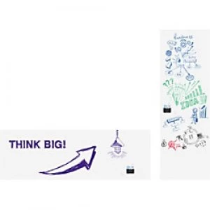 Image of Legamaster Wall Mountable Magnetic Whiteboard Foil Polypropylene WRAP-UP 300 x 101 cm