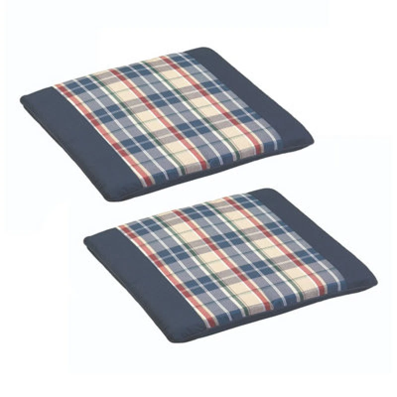 Image of Royalcraft Blue Garden Seat Cushion Pad - Pack of 2 Blue