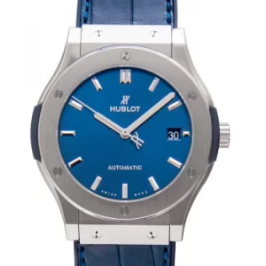 image of Classic Fusion Blue Titanium Automatic Blue Dial Mens Watch