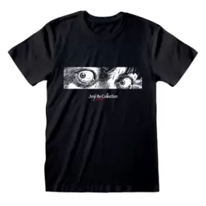 Junji-Ito Unisex Adult Eyes T-Shirt (S) (Black/White)