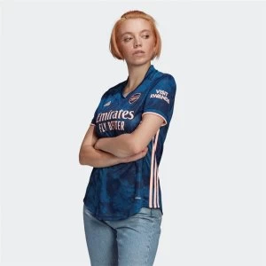 image of adidas Arsenal 20/21 Third Kit Jersey Ladies - Legend Marine / Light Flash Or