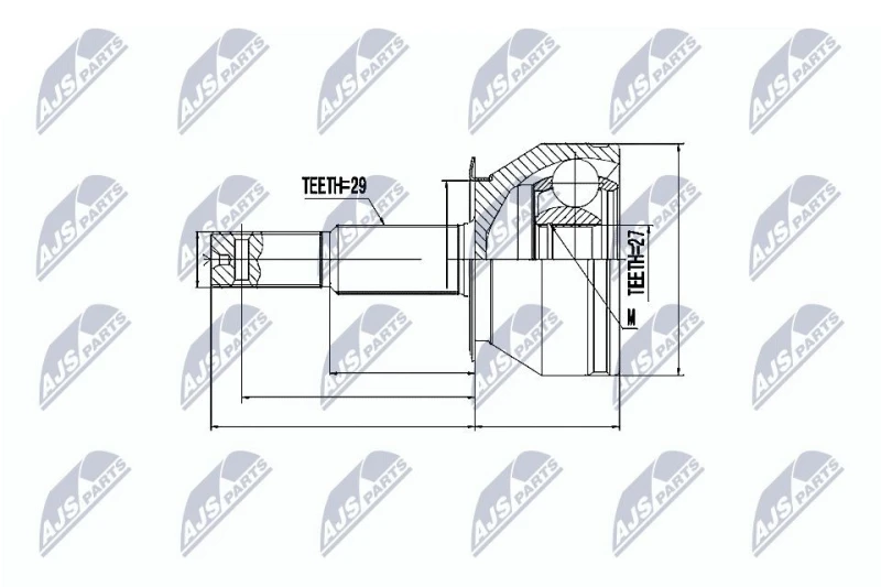 Image of NTY CV joint kit NTY NPZ-NS-081
