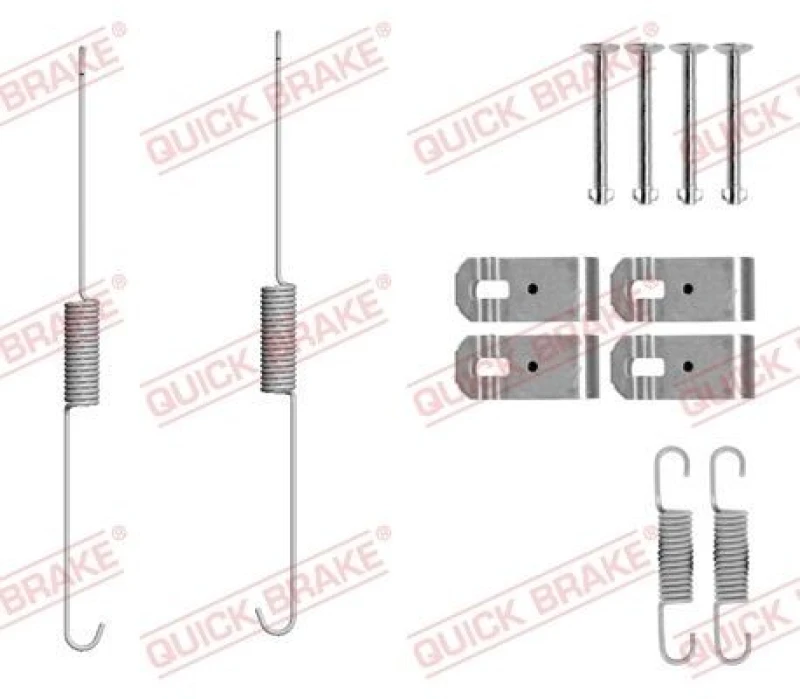 Image of QUICK BRAKE Brake shoe fitting kit QUICK BRAKE 105-0888