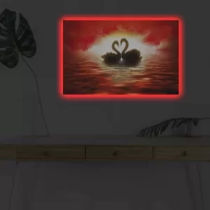 Image of 4570DHDACT-143 Multicolor Decorative LED Lighted Canvas Painting