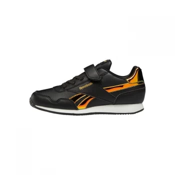 Image of Reebok Royal Classic Jogger 3 Shoes - Black / Black / Gold Metallic