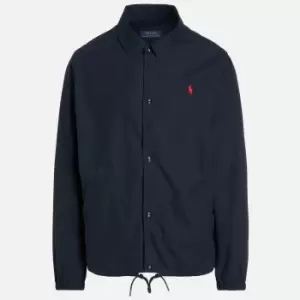 image of Polo Ralph Lauren Mens Poplin Coach Jacket - Aviator Navy - M