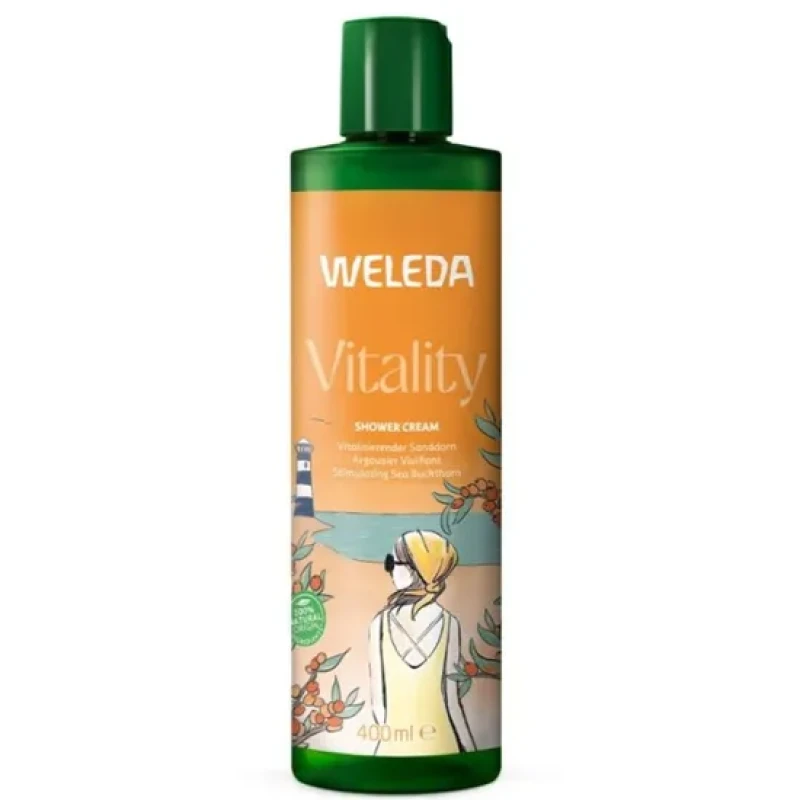 Image of Weleda Vitality Sea Buckthorn Creamy Body Wash 400ml