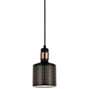 Italux Lighting - Italux Restenza - Modern Hanging Pendant Black 1 Light , E27