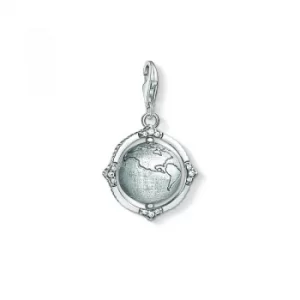 Thomas Sabo Sterling Silver Charm Club Vintage Globe Charm