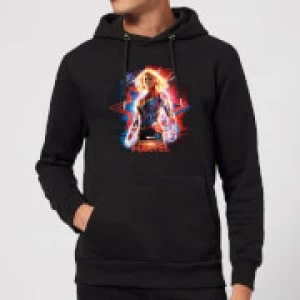 Image of Captain Marvel Poster Hoodie - Black