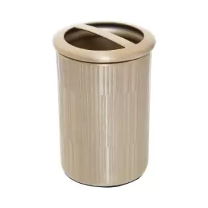 Image of Etched Line Champagne Finish Toothbrush Holder
