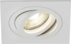Image of KnightsBridge Ambar Single Tilt Square Downlight White