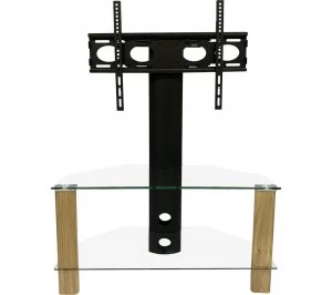 image of ALPHASON Century 800 mm TV Stand with Bracket - Light Oak