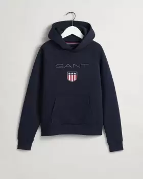 Image of GANT Teens Teen Boys Shield Hoodie (134/140) Blue
