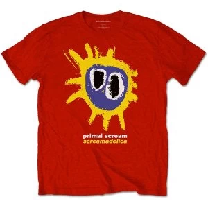 Image of Primal Scream - Screamadelica Unisex Large T-Shirt - Red