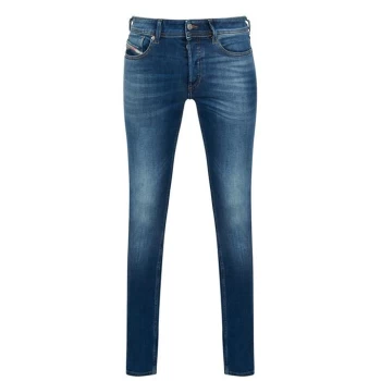 Diesel Sleenker Stretch Skinny Jeans - Mid Blue 01