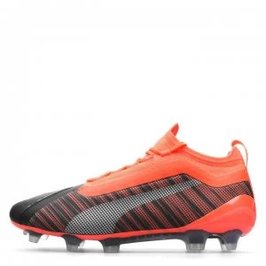 image of Puma One 5.1 FG Football Boots - Black/NrgyRed