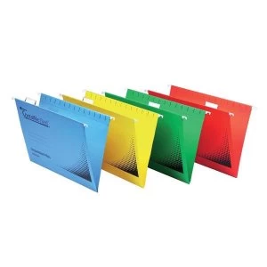 Image of Rexel Crystalfile Flexifile Clear Plastic Tabs Pack of 50 for Suspension Files