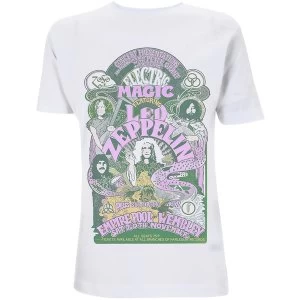 Image of Led Zeppelin - Electric Magic Ladies Large T-Shirt - White