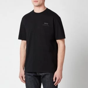 Image of Edwin Mens Edwin Chest Logo T-Shirt - Black - M