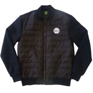 Image of The Beatles - Drum Logo Unisex XX-Large Quilted Jacket - Black