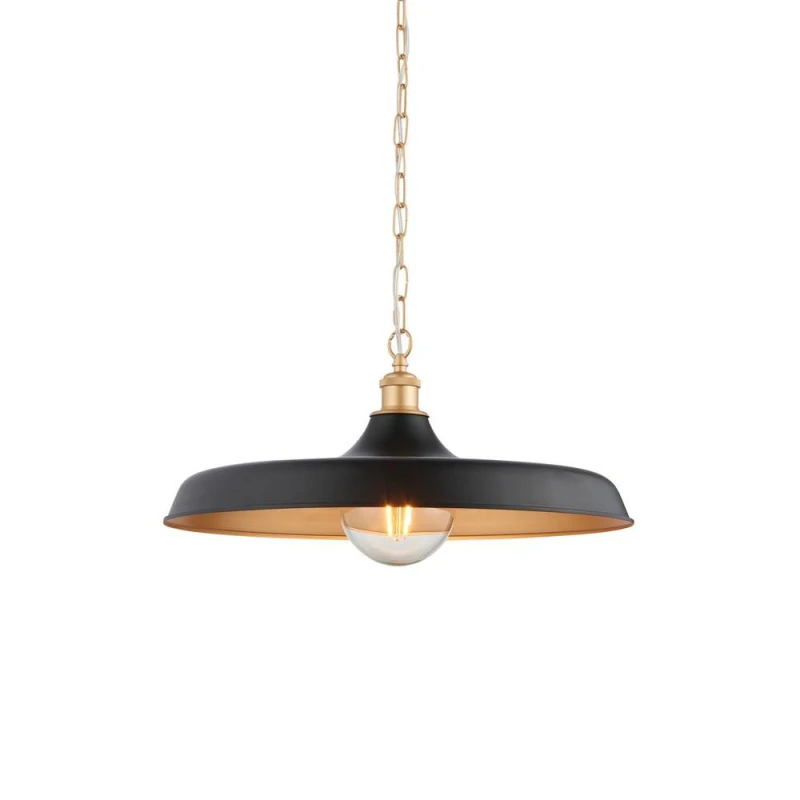 Image of Netlighting Afragola Dome Pendant Ceiling Light Matt Black Satin Gold Paint Black Unisex